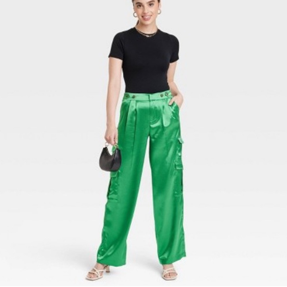 Target A New Day Satin Cargo Pants Size 18 NWT